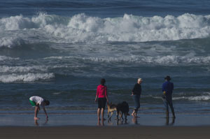 Pacific Ocean at From Siuslaw North Jetty