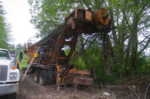 Berger Tower transport closup