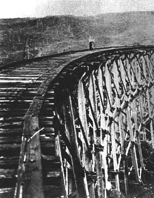 Deer Island Logging trestle